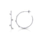 Mixed Shape Bezel Hoops