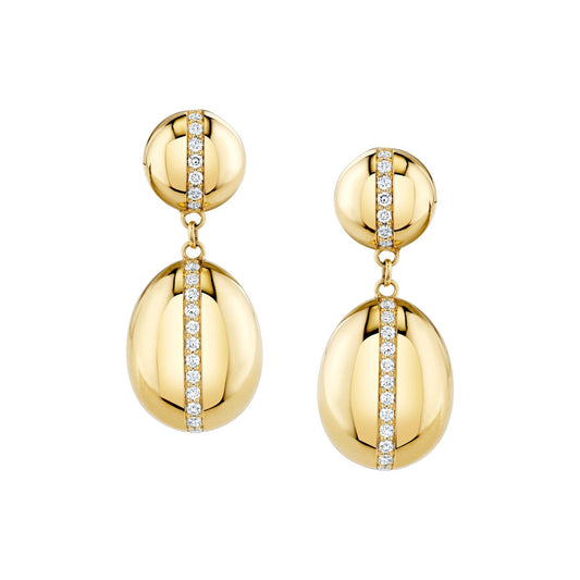 Orb Double Drop Earrings