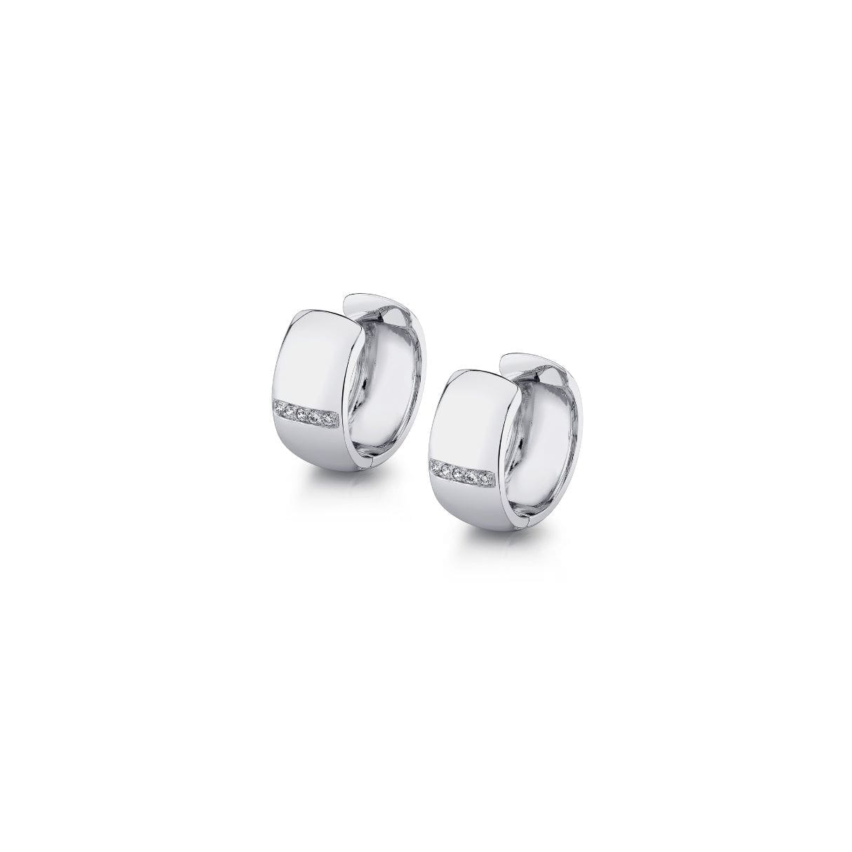 MICHAEL M Earrings Orb Wide Huggie Hoops