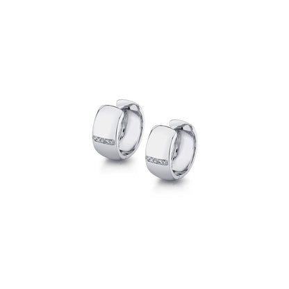 MICHAEL M Earrings Orb Wide Huggie Hoops