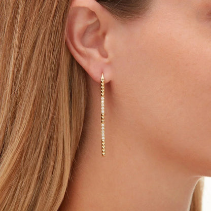 Pavé Foundation Bar Earrings
