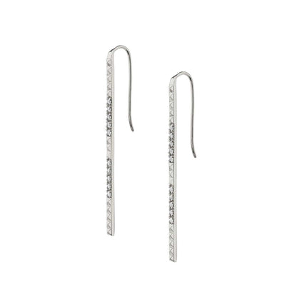 Pavé Foundation Bar Earrings
