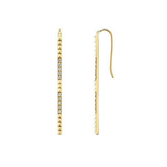 Pavé Foundation Bar Earrings