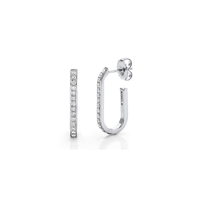 MICHAEL M Earrings Pavé Link Hoops