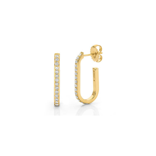 MICHAEL M Earrings Pavé Link Hoops