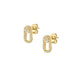 Pave Singleton Studs