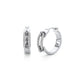 MICHAEL M Earrings Pavé Wide Luxe Link Hoop Earrings