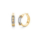 MICHAEL M Earrings Pavé Wide Luxe Link Hoop Earrings