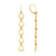 Plain Hex Long Infinity Earrings