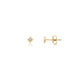 Princess Bezel Stud Earrings