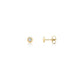 Round Bezel Stud Earrings