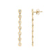Round Bezel Tennis Earrings