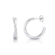 Silver Tetra Crossover Hoops