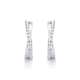 Silver Tetra Crossover Hoops