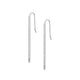 Single Stone Foundation Bar Earrings