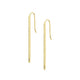 Single Stone Foundation Bar Earrings