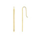 Single Stone Foundation Bar Earrings