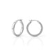 Small Chroma Gold Edge Pavé Hoops