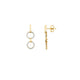 Two Ring Cloud Drop Earrings