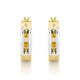Wide Luxe Link Hoop Earrings
