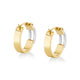 Wide Luxe Link Hoop Earrings