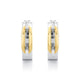 Wide Luxe Link Hoop Earrings