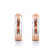 Wide Luxe Link Hoop Earrings