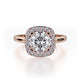 Michael M Center Stone Four Prong Round Engagement Ring