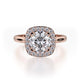 Michael M Center Stone Four Prong Round Engagement Ring