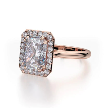 Michael M Prong Radiant Engagement Ring