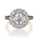 Michael M Prong Round Engagement Ring