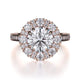Michael M Prong Round Engagement Ring