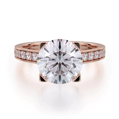 MICHAEL M Engagement Rings 18K Rose Gold Crown R701-2 R701-2RG