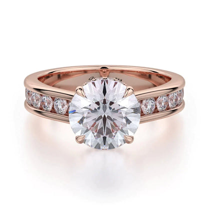 MICHAEL M Engagement Rings 18K Rose Gold Crown R704-2 R704-2RG