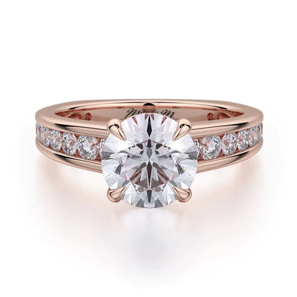 MICHAEL M Engagement Rings 18K Rose Gold Crown R705-2 R705-2RG