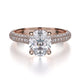 MICHAEL M Engagement Rings 18K Rose Gold Crown R708-2 R708-2RG