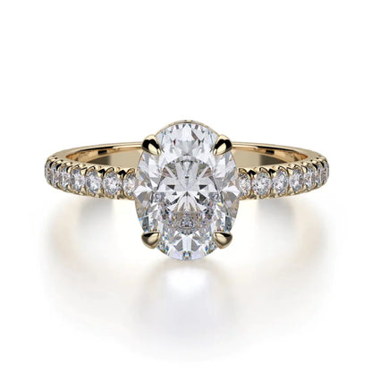 MICHAEL M Engagement Rings 18K Rose Gold Crown R715-2 R715-2RG