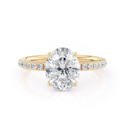 MICHAEL M Engagement Rings 18K Rose Gold Crown R715-2 Oval R715-2RG