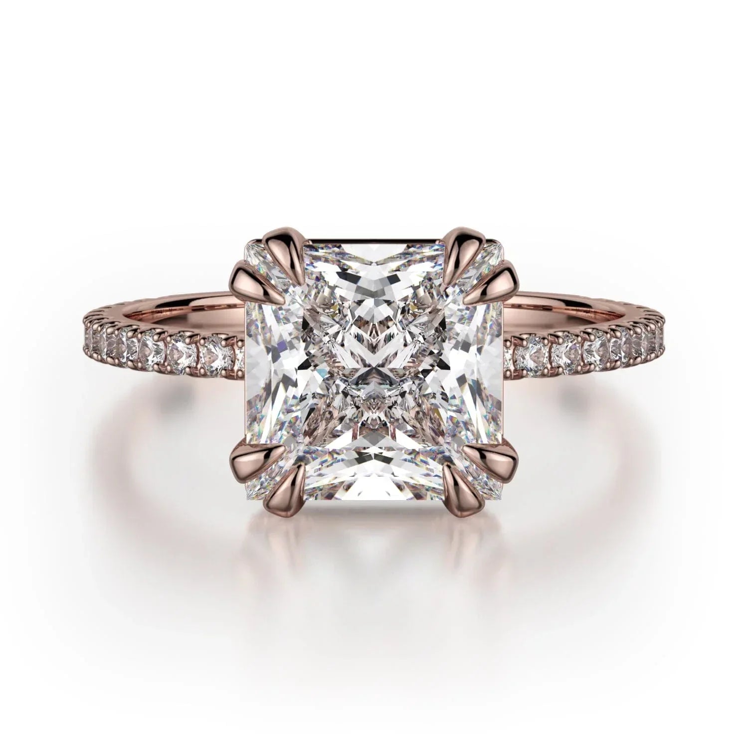 MICHAEL M Engagement Rings 18K Rose Gold Crown R715-2P R715-2PRG