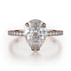 MICHAEL M Engagement Rings 18K Rose Gold Crown R715-2PR R715-2PRRG