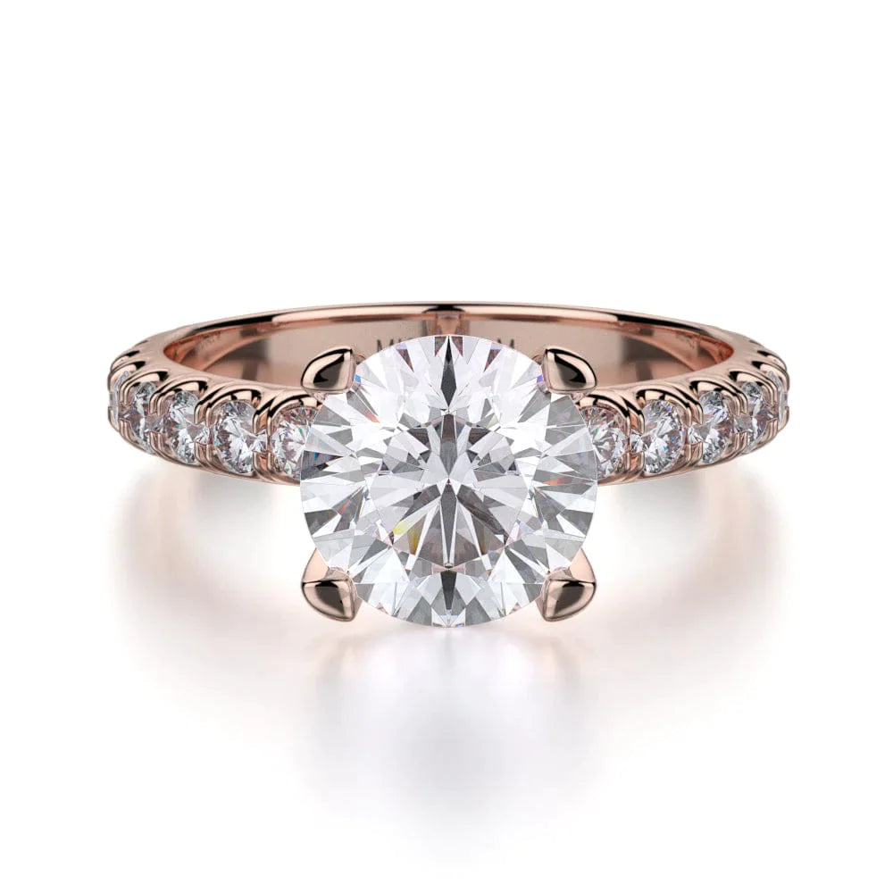 MICHAEL M Engagement Rings 18K Rose Gold Crown R716-2 R716-2RG