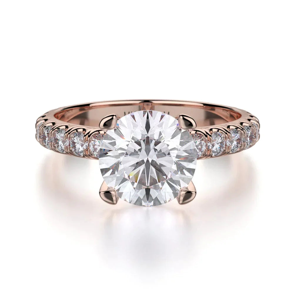 MICHAEL M Engagement Rings 18K Rose Gold Crown R716-2 R716-2RG