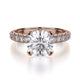 MICHAEL M Engagement Rings 18K Rose Gold Crown R716-2 R716-2RG