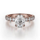MICHAEL M Engagement Rings 18K Rose Gold Crown R731-2 R731-2RG