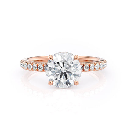 MICHAEL M Engagement Rings 18K Rose Gold Crown R742-1.5