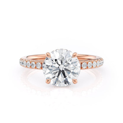 MICHAEL M Engagement Rings 18K Rose Gold Crown R742-2 R742-2RG