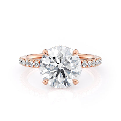 MICHAEL M Engagement Rings 18K Rose Gold Crown R742-3 R742-3RG