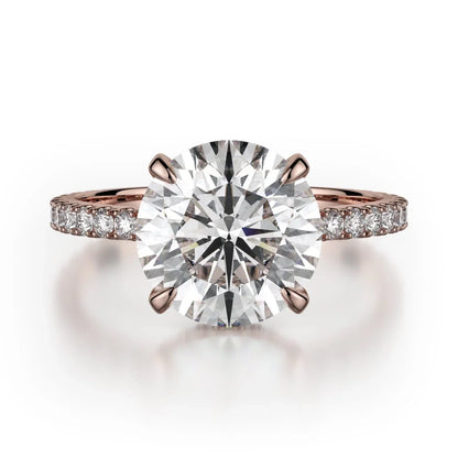 MICHAEL M Engagement Rings 18K Rose Gold Crown R742-3 R742-3RG