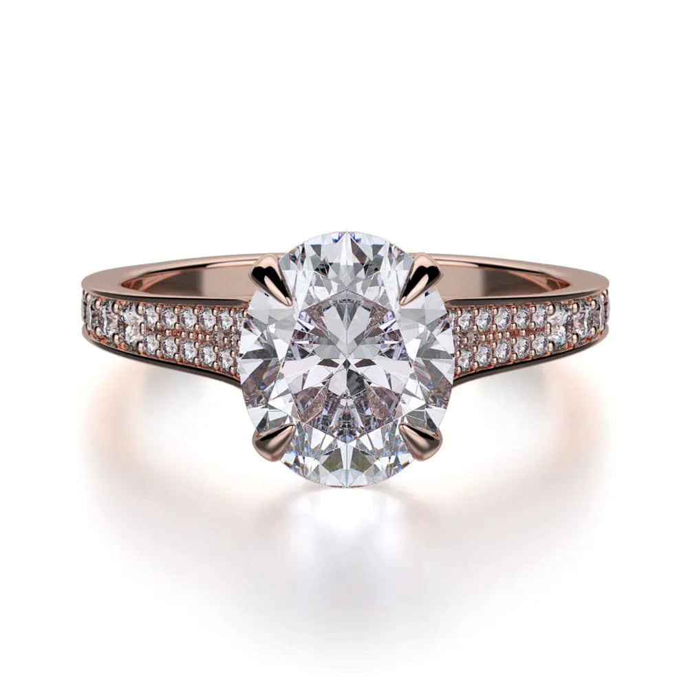 MICHAEL M Engagement Rings 18K Rose Gold Crown R743-3 R743-3RG