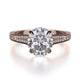 MICHAEL M Engagement Rings 18K Rose Gold Crown R743-3 R743-3RG